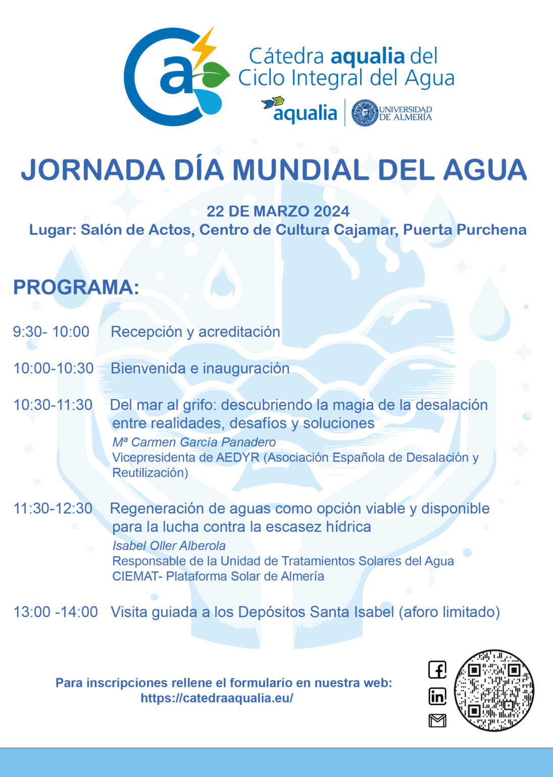 Jornada del Dia Mundial del Agua 22 de marzo 2024 - Cátedra Aqualia del ...
