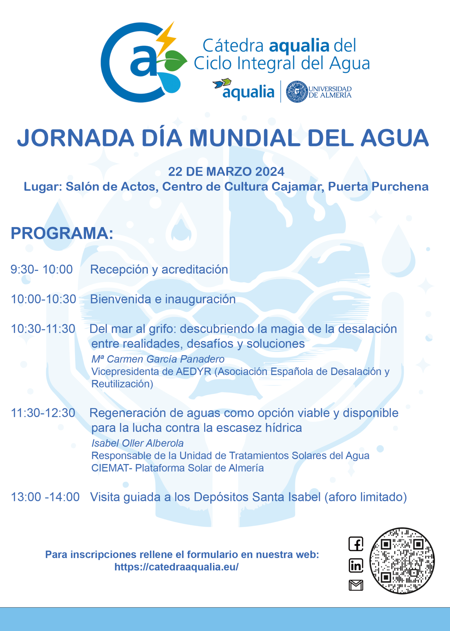 Jornada del Dia Mundial del Agua 22 de marzo 2024 - Cátedra Aqualia del ...